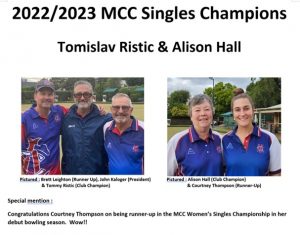 MCC Singles Champions Post