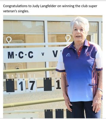 Judy Langfelder super veterans 2023